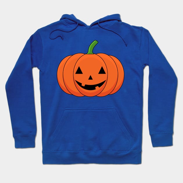 Jack-O'-Lantern Pumpkin Halloween Hoodie by BirdAtWork